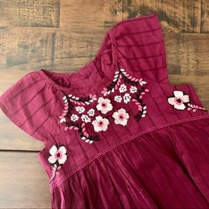 Precious floral embroidered dress. EUC -Size 4T